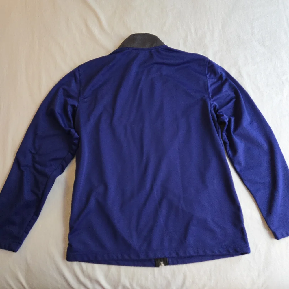 AND1 Men's Blue and Gray Colorblock Full-Zip Track Jacket